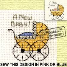 36 baby motifs cross stitch pattern ready to download, designed by maria diaz here's the 36 baby motifs chart, a series of cross stitch patterns for baby designed by maria diaz. New Baby Cross Stitch Card Kit Craft Products