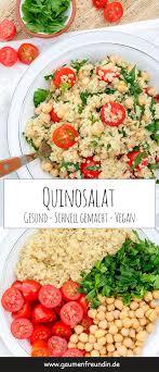 Quinoasalat Mit Kichererbsen Tomaten Petersilie Und Limettendressing Rezept Quinoa Salat Mit Kichererbsen Kichererbsen Rezepte Kichererbsen
