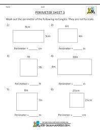 Math Worksheet 3rd Grade Perimeter 3 Area And Perimeter Worksheets Perimeter Worksheets Area Worksheets