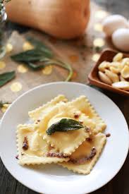Butternut Squash Ravioli Ravioli With Sweet Butternut Squash Ricotta Filling Easy Recipe For Ama Butternut Squash Ravioli Butternut Squash Gourmet Recipes