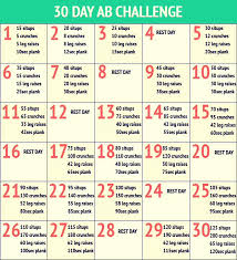 30 Day Abs Challenge Super Easy Fun By