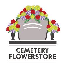 Peony and rose deluxe cemetery vase. Spring Cemetery Flower Store