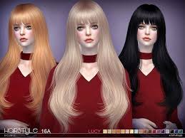 S Club S Sclub Ts4 Hair Lucy N16a Sims Hair Sims 4 Womens Hairstyles