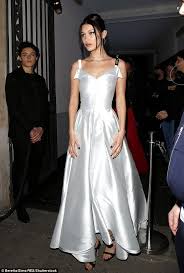The brand was promoting its rouge halloween collection, which included its iconic. Bella Of The Ball Hadid Stuns In Sweeping Ballgown At Dior Pfw Event Bella Hadid Style Fashion Evening Dresses Prom