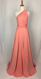 Bridesmaid Dress Infinity Dress Convertible Dress Wrap Etsy Peach Bridesmaid Dresses Bridemaid Dress Coral Bridesmaid Dresses