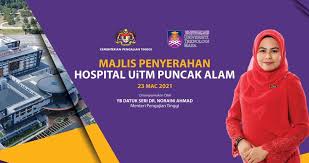 It is located about 30 kilometers northwest of kuala lumpur and 20 km nnw from shah alam, the state capital of selangor. Pejabat Bendahari Universiti Teknologi Mara Majlis Penyerahan Hospital Uitm Puncak Alam Https Youtu Be Epl6zlspnne Facebook