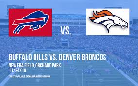 Buffalo Bills Vs Denver Broncos Tickets 24th November