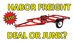 Farm stand trailer for free. Harbor Freight Trailer Junk Or Not Youtube