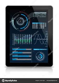 Graphs Charts Digital Tablet Stock Photo Goir 197511622