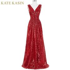 Kate Kasin Dlugie Suknie Druhna Czerwony Srebrny Rozowy Czarny Zlote Cekiny Wedding P Bridesmaid Dresses Red Long Plus Size Prom Dresses Red Bridesmaid Dresses
