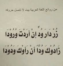 بيت شعر عن اللغة العربية