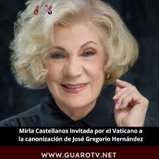 Entre las personalidades que asistirán a este momento histórico, figura la  máxima estrella de la música venezolana, Mirla Castellanos, quien ha sido  confirmada como invitada de honor por parte de El Vaticano.