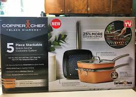 Includes recipe book (black) at appliances for kitchen online store. Copper Chef Black Diamond Nonstick Cookware Review