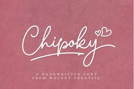 You can sign in to vote the answer. Chipoky A Handwritten Font 257198 Script Font Bundles