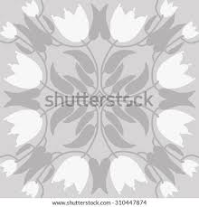 Floral seamless pattern.blooming sakura on white background. Circular Pattern Of Floral Motif Branches Stars Leaves Flowers Tulips Hand Drawn Stock Images Page Everypixel