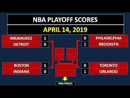 Get the latest game scores for your favorite nba teams. Nba Playoff Scores On April 14 2019 Youtube