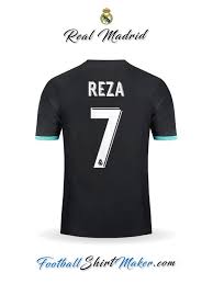 The producer likes to experiment when it comes to away jerseys. Jersey Real Madrid Cf 2017 2018 Away Reza 7 Custom Football Shirts Real Madrid Custom Shirts