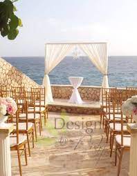 Beautiful Cliffside Ceremony In Jamaica Created By Designs By Nishy Wedding Planner In Jamaica Jamaica Wedding Venues Jamaica Wedding Design
