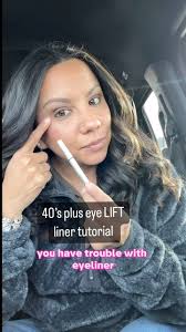 Eyeliner can be tricky but here’s a step by step tutorial for you to get a  lifted look! Follow for more 40’s plus tips. , #makeuptutorial  #wingeyeliner #liftedlook #lookyounger