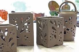 The coil method added to flat slab elements. I Want To Make My Own Orchid Pots Slab Ceramics Slab Pottery Ceramic Candle Holders