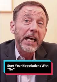 Start Your Negotiations by Asking for 'No' Responses