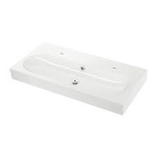 Braviken Vasque Blanc 100x48x10 Cm Ikea Ikea Ikea Sinks Sink