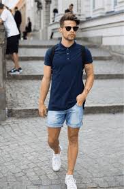 6 Amazing Ways To Wear Polo Short Men Fashion Polo Mens Fashion Mens Casual Outfits