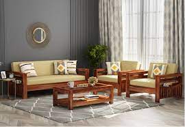 The wooden sofa manufacturing companies from india are providing good quality products. Wooden Sofa Set Buy Wooden Sofa Set Online In India Upto 55 Off