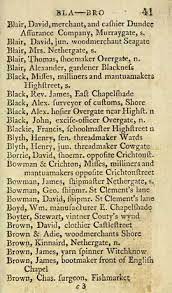 A comprehensive guide to the origins, meanings, etymologies and distribution of thousands of british surnames. Names In 1809 Dundee Directory Scottish Post Office Directories National Library Of Scotland