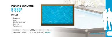 Offre Piscine Vendome Chez Cash Piscines