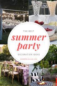 Best outdoor party decorating ideas with tissue paper flower hangings. 12 Perfect Summer Party Decoration Ideas Modern Glam