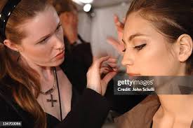 Bradley Bayou, designer, and Tami Jensen backstage at Bradley Bayou... News  Photo