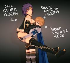 anna anon, tora (anna anon), highres, koikatsu (medium), tagme, >:(,  1boy, 1girl, 3d, age difference, armor, ass, black armor, black cape, blue  cape, boots, breasts, brown hair, cape, carrying, detached sleeves, english