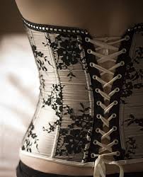 Black And White Floral Corset Pin On Luxurious Lingerie