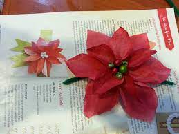 Paper Poinsettias Made From Coffee Filters Flower Crafts Holiday Crafts Crafts