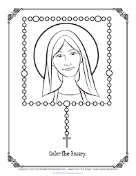 The Rosary Coloring Page In 2020 Catholic Coloring Coloring Pages Praying The Rosary Catholic