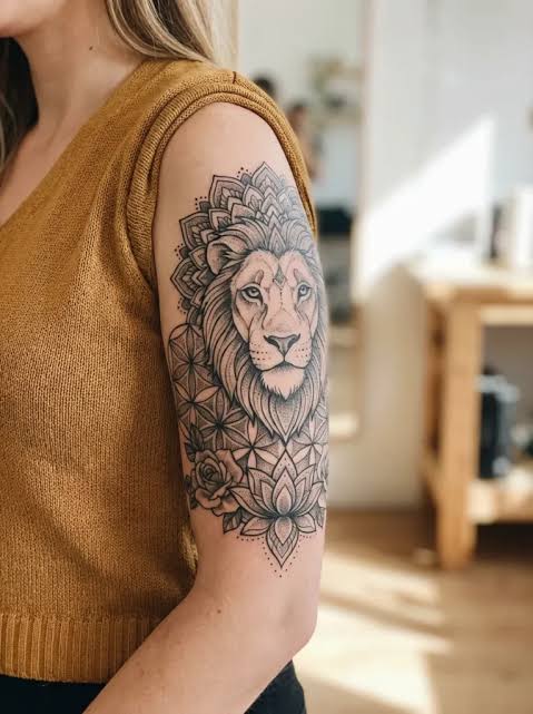 16 Mandala Lion Tattoo Design Ideas You Can't Miss