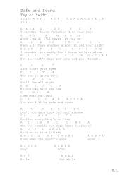 Reducing length by opening holes 2/25/20 sound of music 5 38 recorder l and so on as more Safe And Sound Notes Taylor Swift