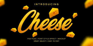 Cheese Font Style Effect Mockup Fonts Mockup Font Styles