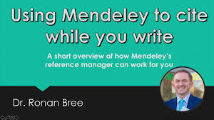 How to use mendeley updated guide 2020? Using Mendeley Software To Cite While You Write Youtube
