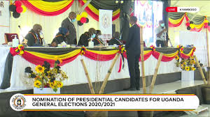 Supporters of uganda's president yoweri museveni chant slogans along the streets ahead of the presidential and parliamentary elections, in kampala, uganda january 12, 2021. Electoral Commission Uganda Live Nomination Of Candidates For Presidential Elections 2020 2021 Facebook
