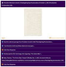 Check spelling or type a new query. Lincoln S 1863 Thanksgiving Proclamation Docsteach
