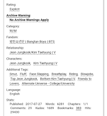 On archive of our own (ao3), users can make profiles, create works and other . Complete Taekook Au And Ao3 Fic Rec Thread On Twitter 82 Maybe We Found Love Right Where We Are By Wowoashley Orphan Account Taekook Ao3 Fic Chapters 1 Words 29k Nsfw