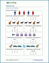 Home > planning for mathematical understanding: Parts Of A Set Fraction Worksheets For Grade 1 K5 Learning
