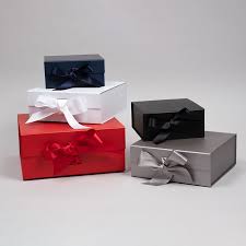 Matte Magnetic Lid Gift Boxes With Ribbon Closure Magnetic Gift Box Luxury Box Packaging Gifts