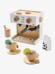 Les jouets en bois pas chers de lidl pour noel 2018 le catalogue. Machine A Cafe Et A The En Bois Multicolore Vertbaudet