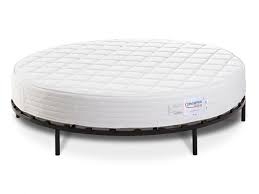 Ensemble Sommier Matelas Rond Roma De Dreamea Play 220x220cm Matelas Rond Latte Bois Matelas