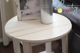 And the fact that it only cost me $40 to build!!! Diy Pottery Barn Inspired Benchright Side Table Shanty 2 Chic
