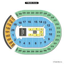 t mobile arena las vegas nv seating chart view