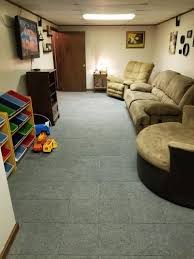 Carpet Tiles Modular Squares In 2020 With Images Basement Carpet Carpet Tiles Basement Basement Flooring Options
